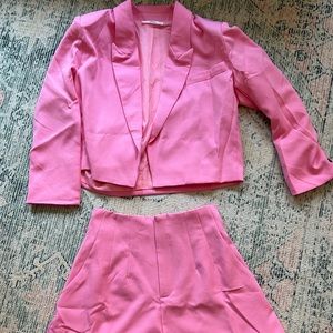 matching cropped blazer and short set!!!